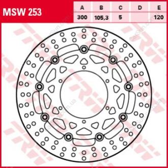 Тормозной диск TRW MSW253