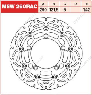 Тормозные диски TRW MSW260RAC