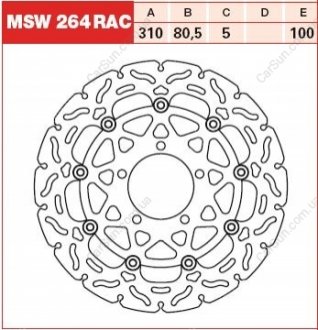 Тормозные диски TRW MSW264RAC