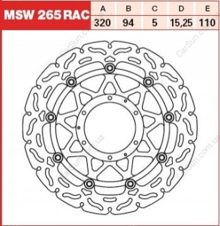 Тормозной диск TRW MSW265RAC