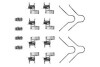 Гальмівні колодки (монтажний набір) TRW PFK189 (фото 1)