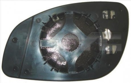 Стекло зеркала заднего вида наружного левое асферическое с подогревом TYC 325-0100-1