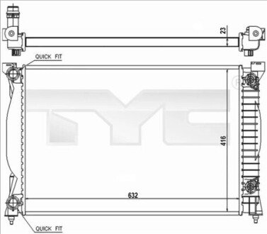 Автозапчастина TYC 702-0014-R