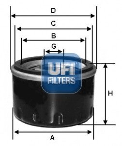 Автозапчасть UFI 2359400