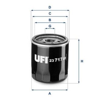 МАСЛЯНИЙ ФІЛЬТР UFI 23.717.00