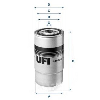 FILTR CIEZAROWKA UFI 2402300