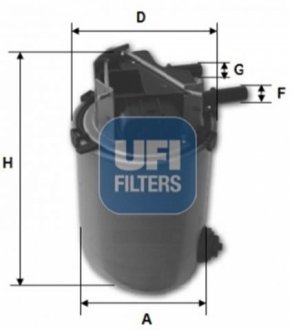 Топливный фильтр - (16400BB51A / 16400BB50A) UFI 24.061.01