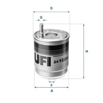 FILTR PALIWA DIESEL UFI 24.160.00