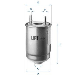 FILTR PALIWA DIESEL UFI 24.187.00