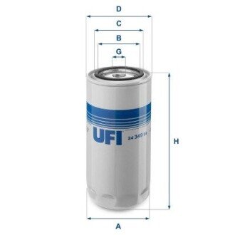 FILTR PALIWA DIESEL UFI 24.349.00