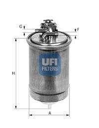 Фильтр топливный в сборе UFI 24.404.00