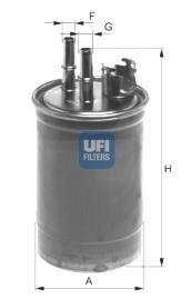 Топливный фильтр - (2042989 / 1253789 / XS4Q9176AB) UFI 24.409.00
