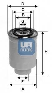 Топливный фильтр - UFI 24.465.00