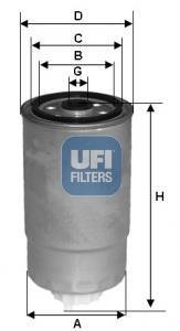 Топливный фильтр - UFI 24.529.00 (фото 1)
