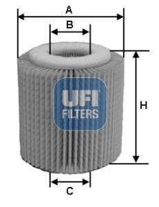 Оливний фільтр UFI 25.150.00 (фото 1)