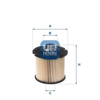 FILTR PALIWA DIESEL WKLAD UFI 26.104.00