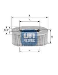 Фільтр повітряний UFI 27.648.00