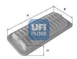 Воздушный фильтр - (1780127020 / 178010G010) UFI 30.247.00 (фото 1)