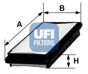 FILTR POWIETRZA UFI 30.380.00