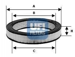 Фильтр воздушный двигателя UFI 30.978.01 (фото 1)