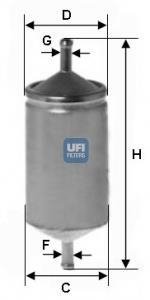 Фільтр паливний UFI 31.501.00
