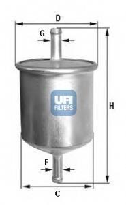 Топливный фильтр - (XE021020200A / 9186744 / 269000) UFI 31.529.00