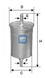 Топливный фильтр - (E145064 / C2S45278 / AY505NS001) UFI 31.710.00