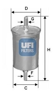 Топливный фильтр - UFI 31.941.00