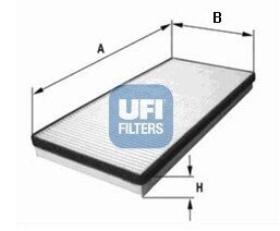 Фильтр, воздух во внутренном пространстве UFI 53.054.00