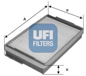 Фильтр воздух во внутренном пространстве - (1791192 / 1362124) UFI 53.139.00