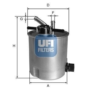 Топливный фильтр - (5001869788 / 16400ES60A) UFI 55.394.00