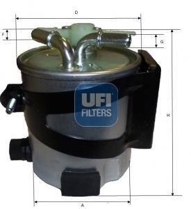Топливный фильтр - (7701067123) UFI 55.418.00