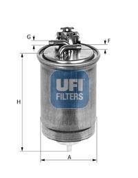 Паливний фільтр UFI 55.427.00