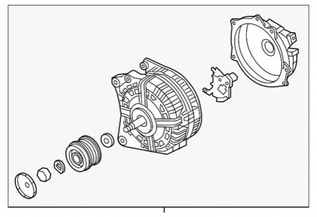 Генератор (6PK / 140A) VW Tiguan II 1.5 TSI VAG 05E903027A