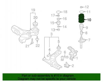 Пружина гвинтова VAG 1J0411105AN