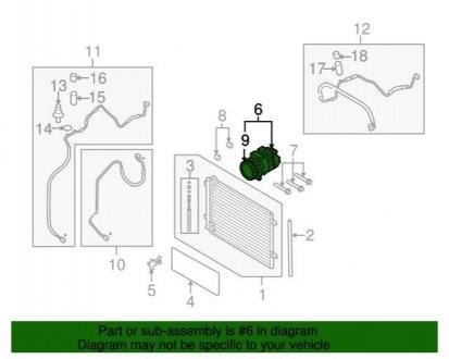 Компрессор кондиционера VAG 1K0820859QX