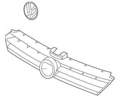 Решітка радіатора VAG 5G0853651AZLL