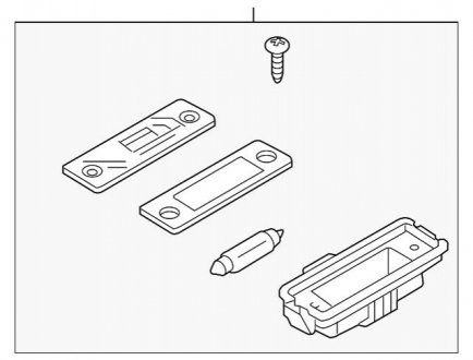 Ліхтар освітлення номерного знака VAG 7L6943021