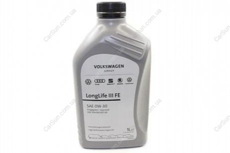 Олива моторна LongLife III FE 209л. 50400/50700 VAG GS55545M9