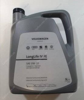 Моторна олія LongLife IV FE 0W-20, 55л. 50800/50900 VAG GS60577M6