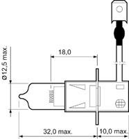 Автолампа Essential H3 PK22s 55 W прозрачная Valeo 032005