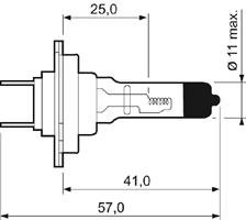 Автолампа Essential H7 PX26d 55 W прозрачная Valeo 032009