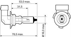 Автолампа HB4 P22d 51 W прозрачная Valeo 032015