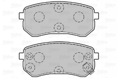 Колодки дискового тормоза Valeo 301706 (фото 1)