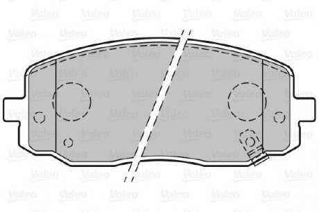 Колодки дискового тормоза Valeo 301707 (фото 1)