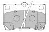 Гальмівні колодки дискові LEXUS GS/IS "2,2-4,3 "R "05-13 Valeo 301888 (фото 2)