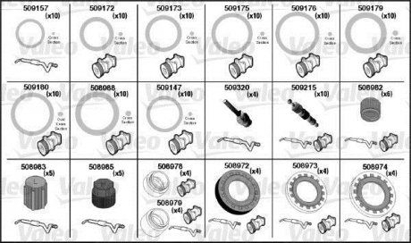 Ремкомплект компресора Valeo 509296 (фото 1)