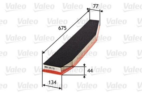 Фильтр воздушный двигателя Valeo 585313