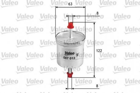 Фильтр топливный в сборе Valeo 587012