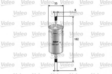 Топливный фильтр Valeo 587027